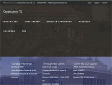 Tablet Screenshot of crosspointemeadows.org